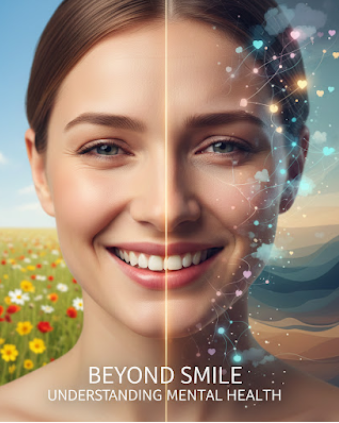 Neutral Vintage Ripped Paper Collage Instagram Post Portrait